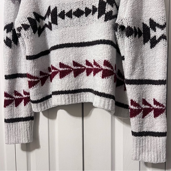 POL Aztec Print Sweater Loungewear Top Size Large - Picture 3 of 8
